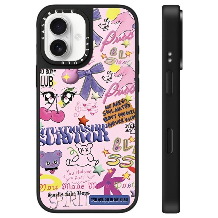 Custodia per telefono con specchio e motivo leopardato e ciliegia., For iPhone 16, For iPhone 15 Pro Max, For iPhone 15 Pro