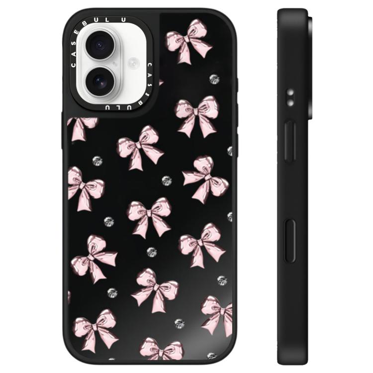Custodia per telefono con specchio e motivo leopardato e ciliegia., For iPhone 16, For iPhone 15 Pro Max, For iPhone 15 Pro