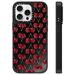 Custodia per telefono con specchio e motivo leopardato e ciliegia., For iPhone 16, For iPhone 15 Pro Max, For iPhone 15 Pro