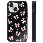 Custodia per telefono con specchio e motivo leopardato e ciliegia., For iPhone 15 Plus, For iPhone 15