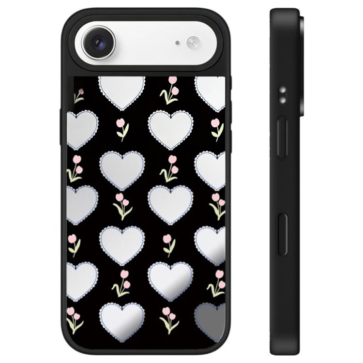 Custodia per telefono con specchio e pulsante di controllo della fotocamera, motivo leopardo ciliegia, serie Cherry, For iPhone Air