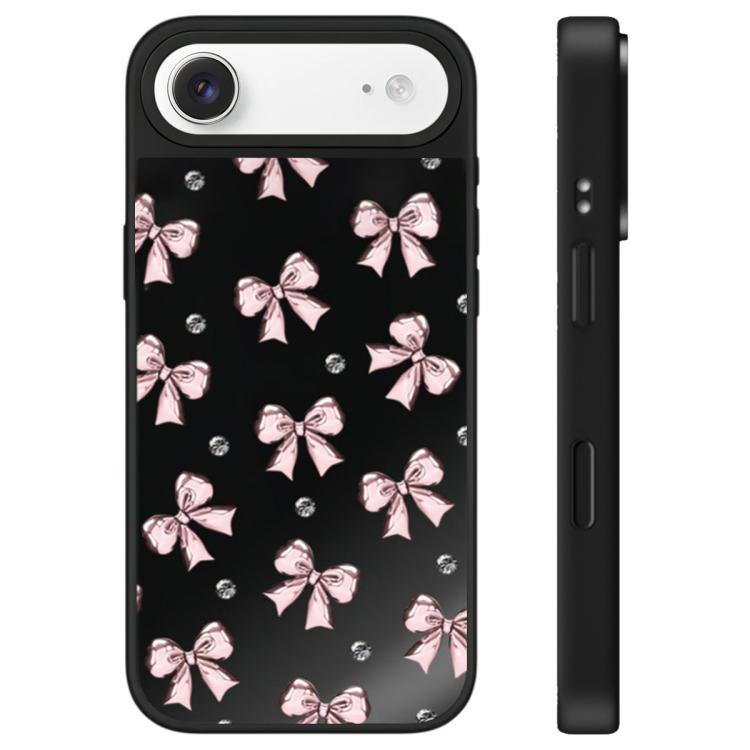 Custodia per telefono con specchio e pulsante di controllo della fotocamera, motivo leopardo ciliegia, serie Cherry, For iPhone Air