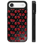 Custodia per telefono con specchio e pulsante di controllo della fotocamera, motivo leopardo ciliegia, serie Cherry, For iPhone Air