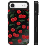 Custodia per telefono con specchio e pulsante di controllo della fotocamera, motivo leopardo ciliegia, serie Cherry, For iPhone Air