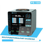 Caricabatterie intelligente multiporta Mijing PD100 da 100 W con supporto per ricarica rapida QC/PD e ricarica wireless da 15 W., EU Plug, US Plug