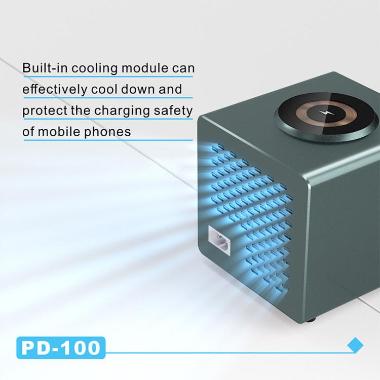 Caricabatterie intelligente multiporta Mijing PD100 da 100 W con supporto per ricarica rapida QC/PD e ricarica wireless da 15 W., EU Plug, US Plug