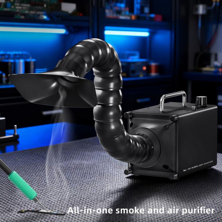 Purificatore di polvere e nebbia ad alta aspirazione manuale/automatico Qianli AF100, ideale per la sostituzione polmonare., EU Plug, US Plug
