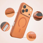 Custodia magnetica antiurto satinata per telefono della serie Mutura Skin Feel, For iPhone 17 Pro Max, For iPhone 17 Pro