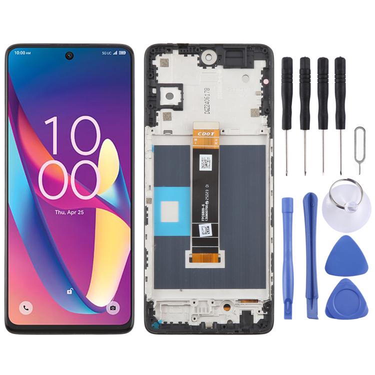 Gruppo completo di digitalizzatore LCD originale con cornice, For TCL K33 5G, For TCL K32 5G, For TCL 50 XL NxtPaper Matte Version, For TCL 50 XL, For TCL 50 XE