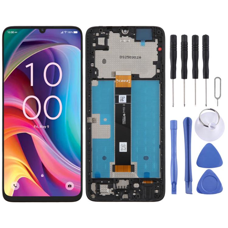 Gruppo completo di digitalizzatore LCD originale con cornice, For TCL K33 5G, For TCL K32 5G, For TCL 50 XL NxtPaper Matte Version, For TCL 50 XL, For TCL 50 XE