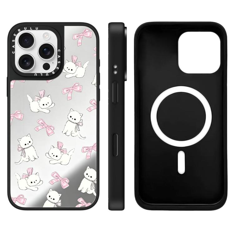 Custodia magnetica per telefono con specchio e motivo Hi Forest Series, For iPhone 16 Pro Max, For iPhone 16 Pro, For iPhone 16 Plus