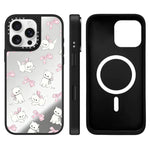 Custodia magnetica per telefono con specchio e motivo Hi Forest Series, For iPhone 16 Pro Max, For iPhone 16 Pro, For iPhone 16 Plus