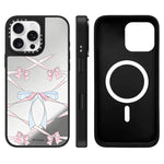 Custodia magnetica per telefono con specchio e motivo Hi Forest Series, For iPhone 16 Pro Max, For iPhone 16 Pro, For iPhone 16 Plus