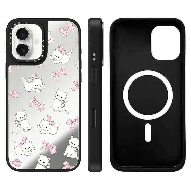 Custodia magnetica per telefono con specchio e motivo Hi Forest Series, For iPhone 16 Pro Max, For iPhone 16 Pro, For iPhone 16 Plus