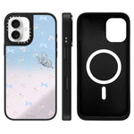 Custodia magnetica per telefono con specchio e motivo Hi Forest Series, For iPhone 16 Pro Max, For iPhone 16 Pro, For iPhone 16 Plus