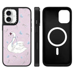 Custodia magnetica per telefono con specchio e motivo Hi Forest Series, For iPhone 16 Pro Max, For iPhone 16 Pro, For iPhone 16 Plus
