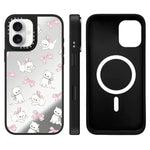 Custodia magnetica per telefono con specchio e motivo Hi Forest Series, For iPhone 16, For iPhone 15 Pro Max, For iPhone 15 Pro