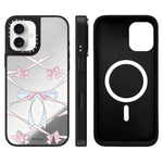 Custodia magnetica per telefono con specchio e motivo Hi Forest Series, For iPhone 16, For iPhone 15 Pro Max, For iPhone 15 Pro
