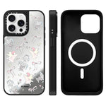 Custodia magnetica per telefono con specchio e motivo Hi Forest Series, For iPhone 16, For iPhone 15 Pro Max, For iPhone 15 Pro