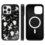 Custodia magnetica per telefono con specchio e motivo Hi Forest Series, For iPhone 16, For iPhone 15 Pro Max, For iPhone 15 Pro