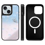 Custodia magnetica per telefono con specchio e motivo Hi Forest Series, For iPhone 15 Plus, For iPhone 15