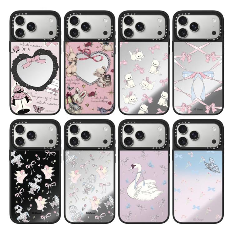 Custodia magnetica per telefono con specchio e motivo Hi Forest Series, For iPhone 16 Pro Max, For iPhone 16 Pro, For iPhone 16 Plus