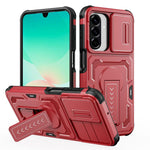 Custodia per telefono ibrida in PC e TPU con supporto invisibile per fotocamera scorrevole., For Galaxy A17 / A26 5G