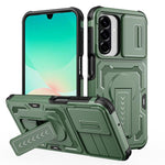Custodia per telefono ibrida in PC e TPU con supporto invisibile per fotocamera scorrevole., For Galaxy A17 / A26 5G