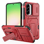 Custodia per telefono ibrida in PC e TPU con supporto invisibile per fotocamera scorrevole., For Galaxy A07 / A08 4G / 5G, For Galaxy A57 5G, For Galaxy A37 5G / A36 5G / A56 5G, For Galaxy A27 5G
