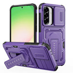 Custodia per telefono ibrida in PC e TPU con supporto invisibile per fotocamera scorrevole., For Galaxy A07 / A08 4G / 5G, For Galaxy A57 5G, For Galaxy A37 5G / A36 5G / A56 5G, For Galaxy A27 5G