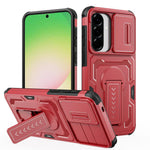 Custodia per telefono ibrida in PC e TPU con supporto invisibile per fotocamera scorrevole., For Galaxy A07 / A08 4G / 5G, For Galaxy A57 5G, For Galaxy A37 5G / A36 5G / A56 5G, For Galaxy A27 5G