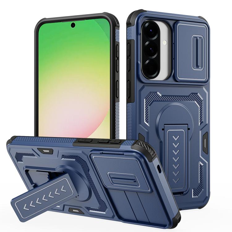 Custodia per telefono ibrida in PC e TPU con supporto invisibile per fotocamera scorrevole., For Galaxy A07 / A08 4G / 5G, For Galaxy A57 5G, For Galaxy A37 5G / A36 5G / A56 5G, For Galaxy A27 5G