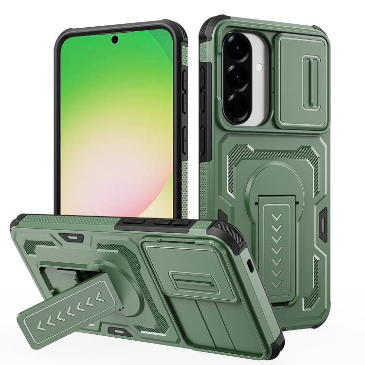 Custodia per telefono ibrida in PC e TPU con supporto invisibile per fotocamera scorrevole., For Galaxy A07 / A08 4G / 5G, For Galaxy A57 5G, For Galaxy A37 5G / A36 5G / A56 5G, For Galaxy A27 5G