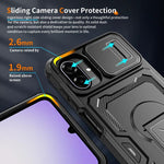Custodia per telefono ibrida in PC e TPU con supporto invisibile per fotocamera scorrevole., For Galaxy A07 / A08 4G / 5G, For Galaxy A57 5G, For Galaxy A37 5G / A36 5G / A56 5G, For Galaxy A27 5G