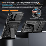 Custodia per telefono ibrida in PC e TPU con supporto invisibile per fotocamera scorrevole., For Galaxy A07 / A08 4G / 5G, For Galaxy A57 5G, For Galaxy A37 5G / A36 5G / A56 5G, For Galaxy A27 5G