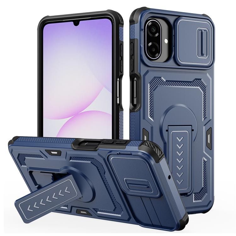 Custodia per telefono ibrida in PC e TPU con supporto invisibile per fotocamera scorrevole., For Galaxy A07 / A08 4G / 5G, For Galaxy A57 5G, For Galaxy A37 5G / A36 5G / A56 5G, For Galaxy A27 5G