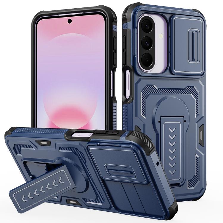 Custodia per telefono ibrida in PC e TPU con supporto invisibile per fotocamera scorrevole., For Galaxy A07 / A08 4G / 5G, For Galaxy A57 5G, For Galaxy A37 5G / A36 5G / A56 5G, For Galaxy A27 5G