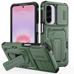 Custodia per telefono ibrida in PC e TPU con supporto invisibile per fotocamera scorrevole., For Galaxy A07 / A08 4G / 5G, For Galaxy A57 5G, For Galaxy A37 5G / A36 5G / A56 5G, For Galaxy A27 5G