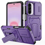 Custodia per telefono ibrida in PC e TPU con supporto invisibile per fotocamera scorrevole., For Galaxy A07 / A08 4G / 5G, For Galaxy A57 5G, For Galaxy A37 5G / A36 5G / A56 5G, For Galaxy A27 5G