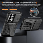 Custodia per telefono ibrida in PC e TPU con supporto invisibile per fotocamera scorrevole., For Galaxy S26 Ultra 5G, For Galaxy S26 5G, For Galaxy S25 5G / S24 5G, For Galaxy S25 Ultra 5G
