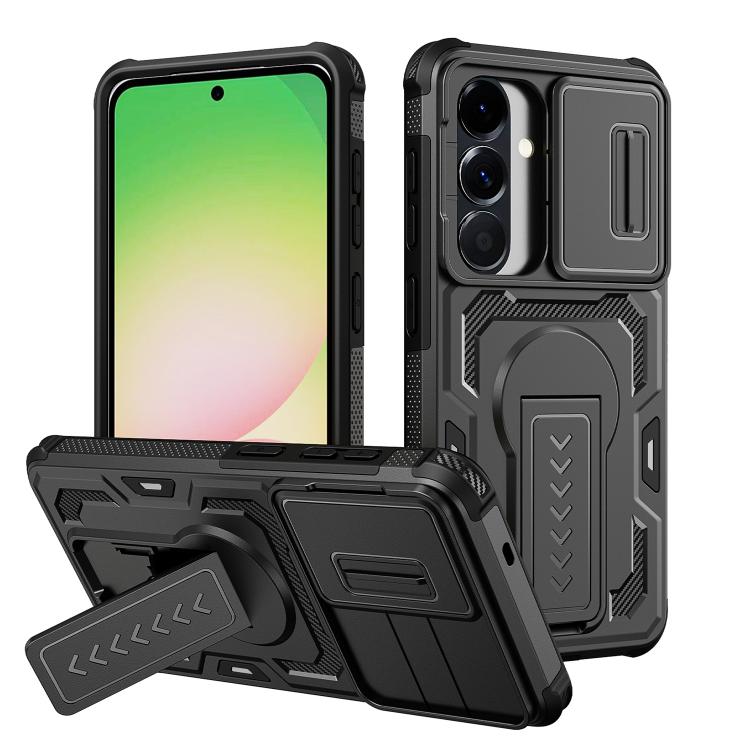 Custodia per telefono ibrida in PC e TPU con supporto invisibile per fotocamera scorrevole., For Galaxy S26 Ultra 5G, For Galaxy S26 5G, For Galaxy S25 5G / S24 5G, For Galaxy S25 Ultra 5G