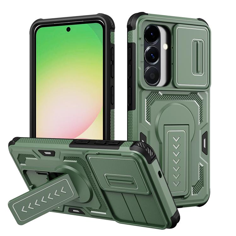 Custodia per telefono ibrida in PC e TPU con supporto invisibile per fotocamera scorrevole., For Galaxy S26 Ultra 5G, For Galaxy S26 5G, For Galaxy S25 5G / S24 5G, For Galaxy S25 Ultra 5G