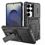 Custodia per telefono ibrida in PC e TPU con supporto invisibile per fotocamera scorrevole., For Galaxy S26 Ultra 5G, For Galaxy S26 5G, For Galaxy S25 5G / S24 5G, For Galaxy S25 Ultra 5G