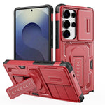 Custodia per telefono ibrida in PC e TPU con supporto invisibile per fotocamera scorrevole., For Galaxy S26 Ultra 5G, For Galaxy S26 5G, For Galaxy S25 5G / S24 5G, For Galaxy S25 Ultra 5G