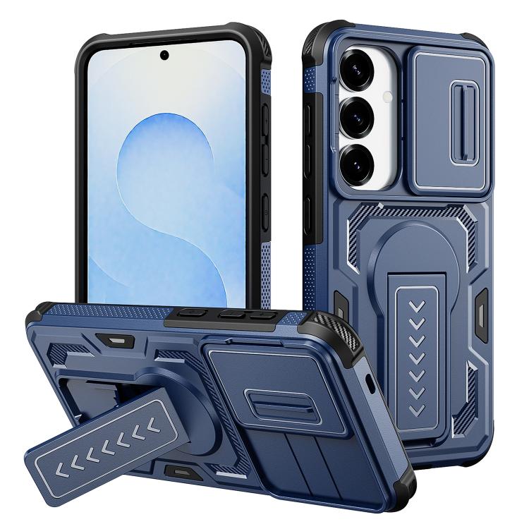 Custodia per telefono ibrida in PC e TPU con supporto invisibile per fotocamera scorrevole., For Galaxy S26 Ultra 5G, For Galaxy S26 5G, For Galaxy S25 5G / S24 5G, For Galaxy S25 Ultra 5G