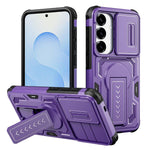 Custodia per telefono ibrida in PC e TPU con supporto invisibile per fotocamera scorrevole., For Galaxy S26 Ultra 5G, For Galaxy S26 5G, For Galaxy S25 5G / S24 5G, For Galaxy S25 Ultra 5G