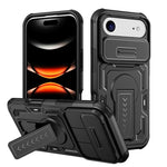 Custodia per telefono ibrida in PC e TPU con supporto invisibile per fotocamera scorrevole., For iPhone Air, For iPhone 16 Pro Max, For iPhone 16 Pro