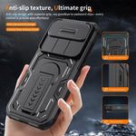Custodia per telefono ibrida in PC e TPU con supporto invisibile per fotocamera scorrevole., For iPhone Air, For iPhone 16 Pro Max, For iPhone 16 Pro