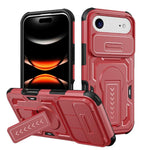 Custodia per telefono ibrida in PC e TPU con supporto invisibile per fotocamera scorrevole., For iPhone Air, For iPhone 16 Pro Max, For iPhone 16 Pro