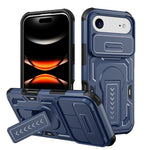 Custodia per telefono ibrida in PC e TPU con supporto invisibile per fotocamera scorrevole., For iPhone Air, For iPhone 16 Pro Max, For iPhone 16 Pro